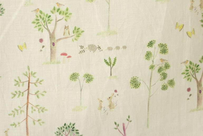 LINNETリネンプリント 木々